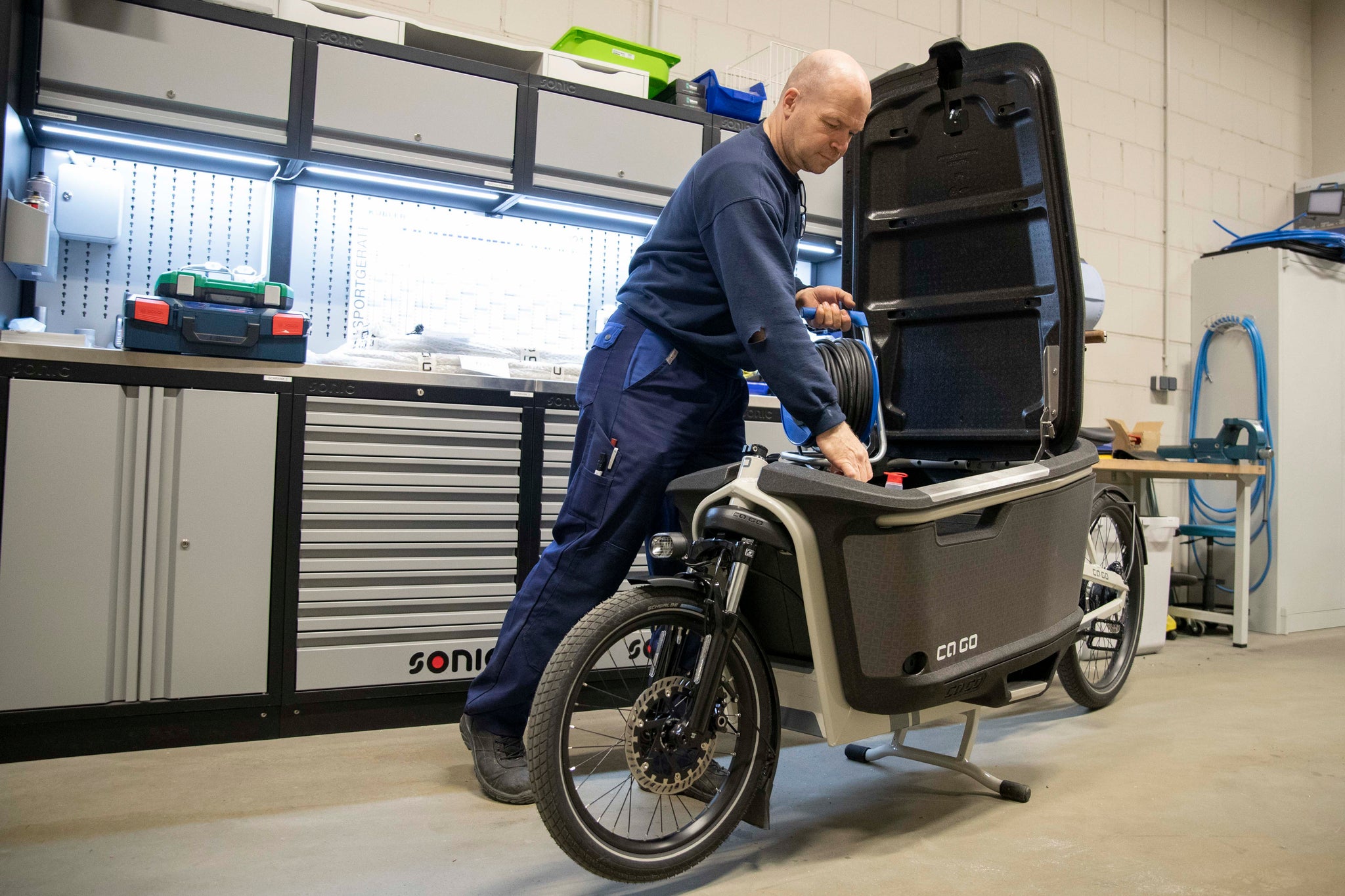 E- Lastenfahrrad CaGo FS 200 Multi in Düsseldorf| Best Cargo Bike